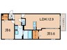 アルカンジェ 2LDKの間取り