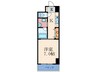 デセンシア ISHIFUNE 1Kの間取り