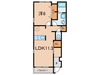 間取図 レーベン　スクエアⅠ号館