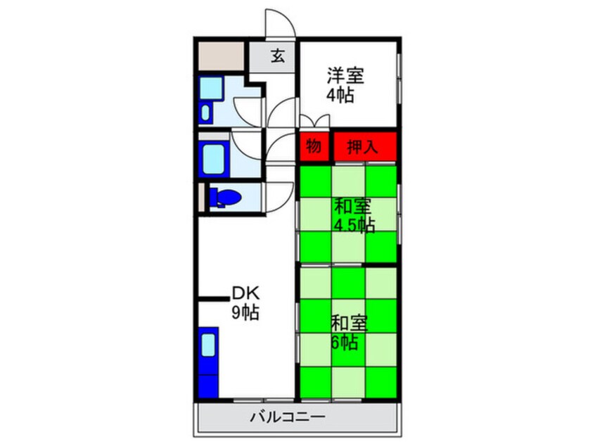 間取図 パークサイド柴原