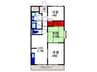 パークサイド柴原 3LDKの間取り