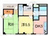 レックビル 2DKの間取り