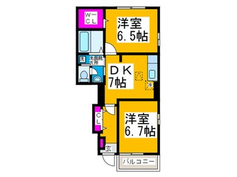 間取図 カルム　エレガンス