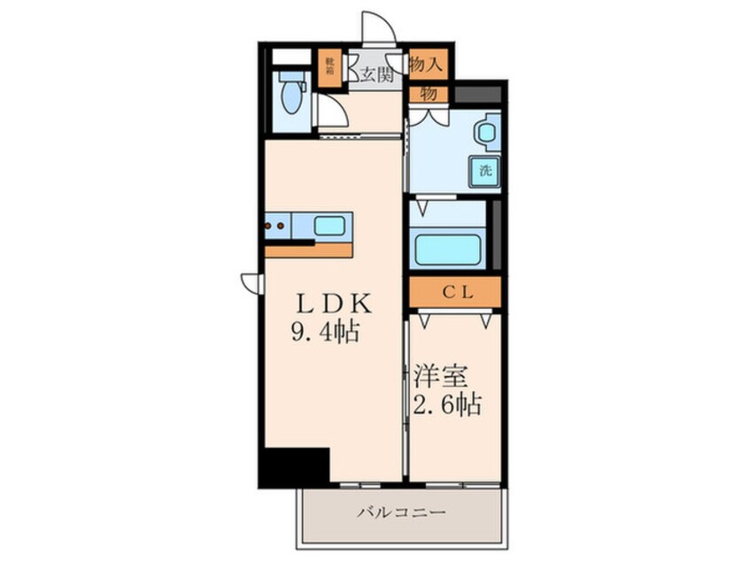 間取図 クローバー・フロント