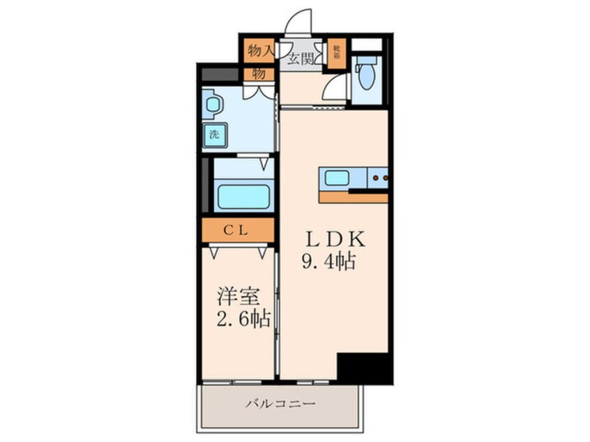 間取図 クローバー・フロント