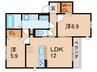 ロゼリア 2LDKの間取り