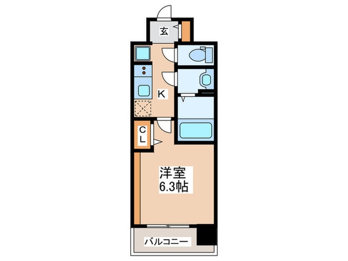 間取り図 ﾌﾟﾚｻﾝｽ天王寺ｳﾞｨｳﾞｧﾝ（609）