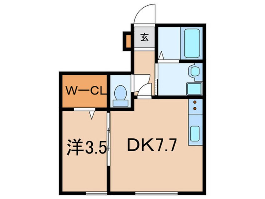 間取図 コンフォート新野辺