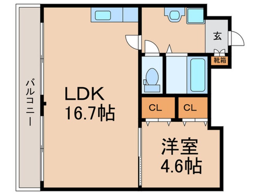 間取図 Ｌｅｉｗａ服部天神