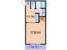 コ－ポ峰 1Kの間取り