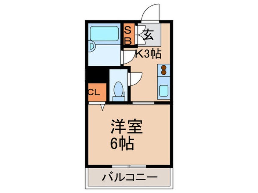 間取図 コ－ポ峰