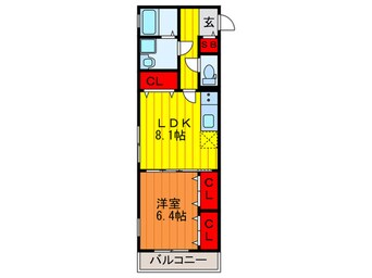 間取図 KTIレジデンス西三荘Ⅱ