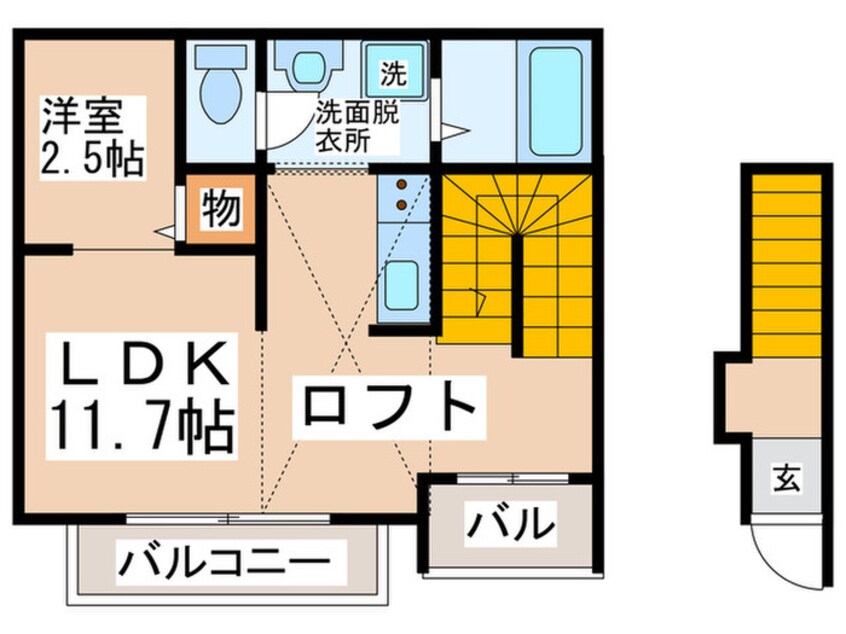 間取図 ベルリード藤井寺Ｃ棟