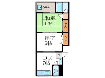 間取図 鎌田マンション