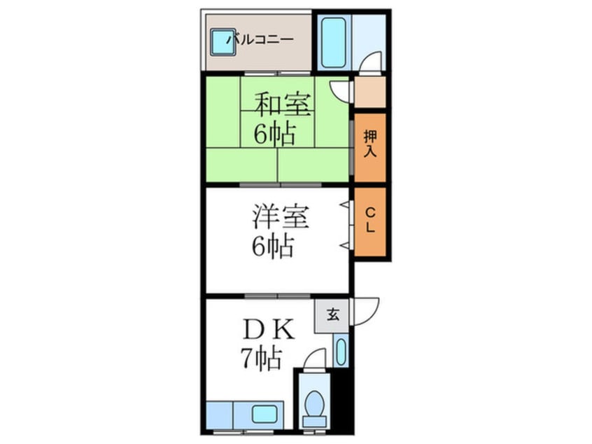 間取図 鎌田マンション