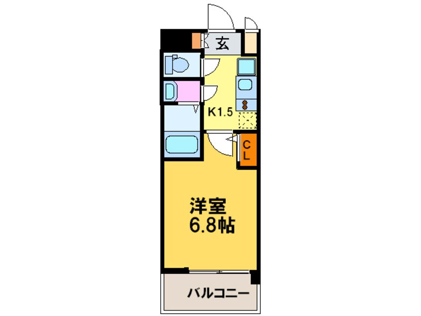 間取図 アスヴェル京都七条通(1102）