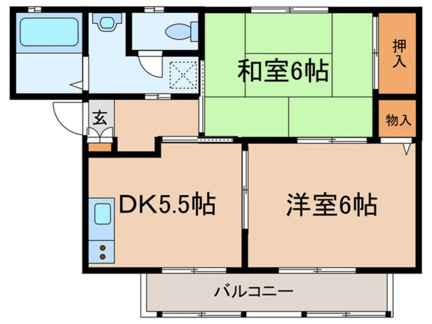 間取図 グランデ－ル嶋田