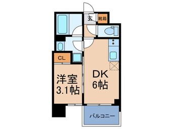 間取図 DOUBLE NINE RESIDENCE 天王寺南