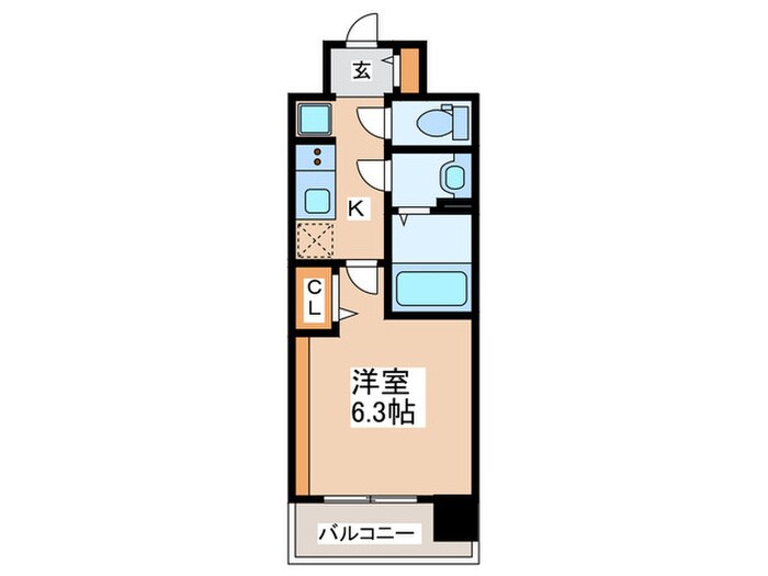 間取り図 ﾌﾟﾚｻﾝｽ天王寺ｳﾞｨｳﾞｧﾝ（209）