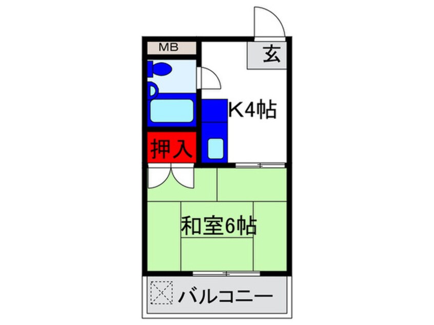 間取図 メビウス長興寺レジデンス第二