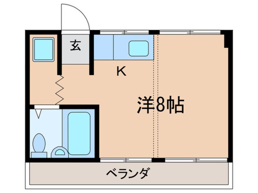 間取図 スカイド－ム寺田