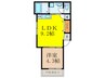 Ｐｉｎｅ Ｆｌｏｕｒｉｓｈ 1LDKの間取り