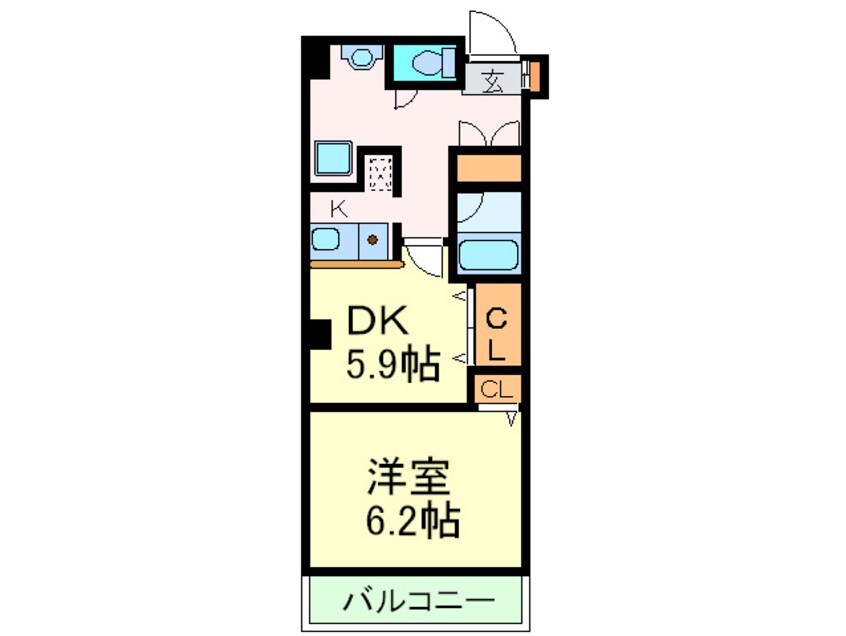 間取図 ル－ト中之島ビル