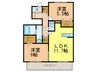 ラフィ－ネ古田 2LDKの間取り