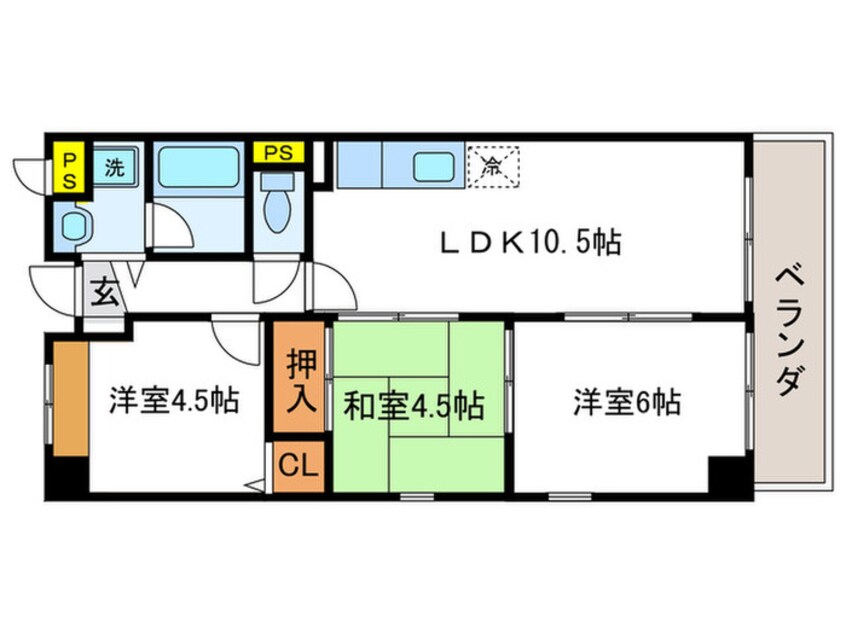 間取図 ハッピ－パレスＴ．Ｔ