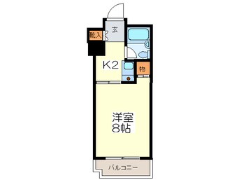 間取図 シャンクレール谷町