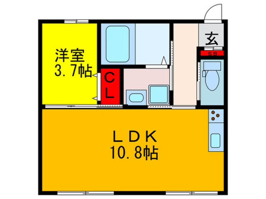 間取図 Ｆ８トリブ－ト