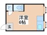川辺ビル 1Rの間取り