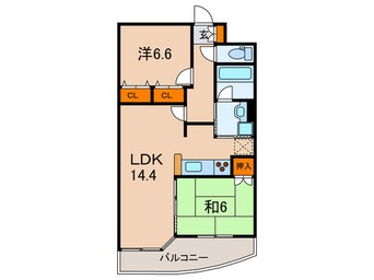 間取図 リュイ－ル桃山台