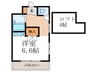 ヴィラパラディス 1Rの間取り