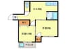 三登ハイツ 2DKの間取り