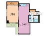 コスモ深江北町 1LDKの間取り