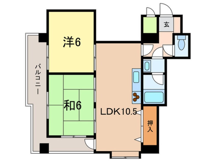 間取図 コスモ深江北町