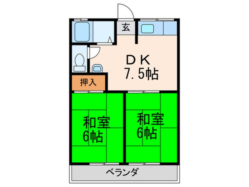 間取図 レジデンス西田Ｂ棟