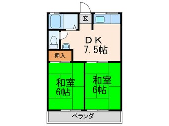 間取図 レジデンス西田Ｂ棟