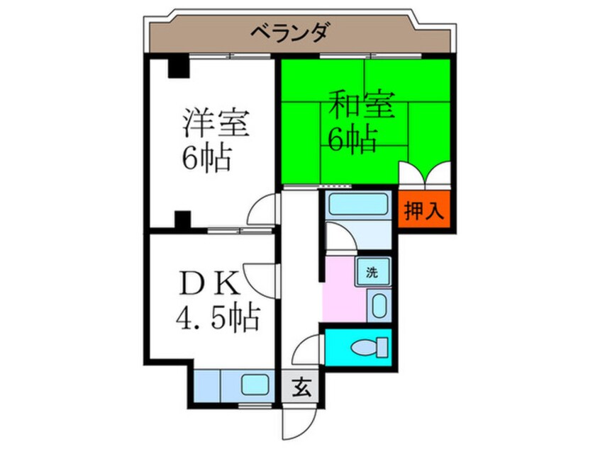 間取図 パレアズマ今里