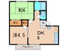 浦部ハイツⅠ 2DKの間取り