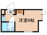 タケ＆ハルビル第２ 1Rの間取り