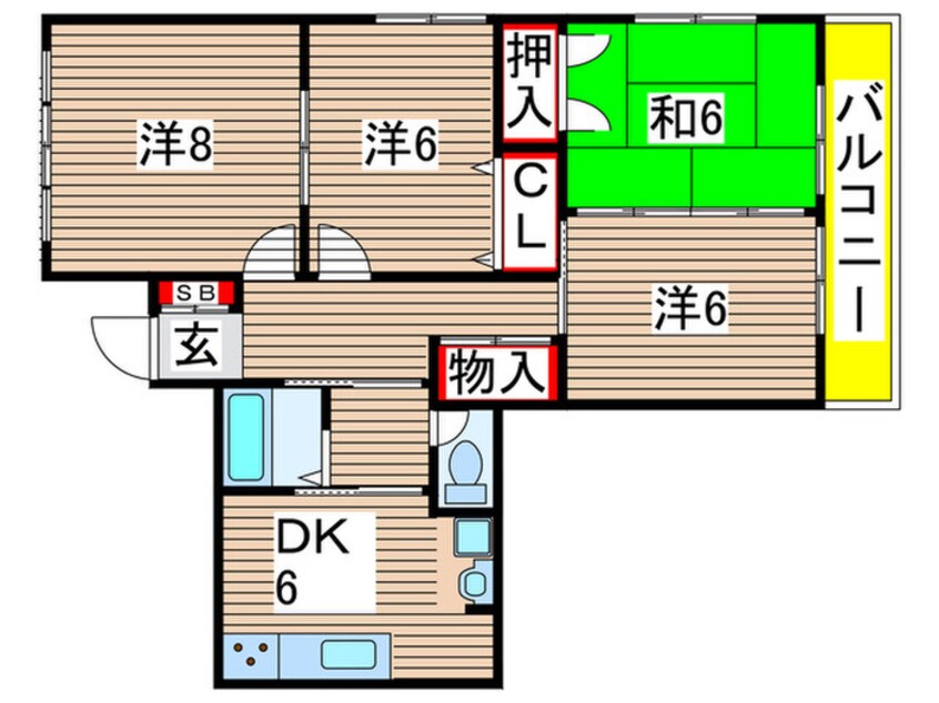 間取図 高倉 ハイツ