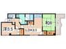 グランメゾンＡ棟 2LDKの間取り
