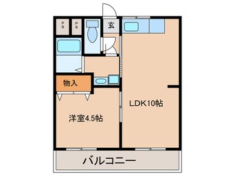 間取図 グランブルー宇治