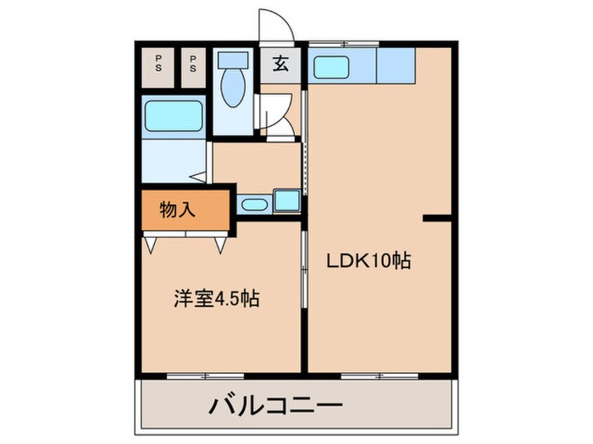 間取図 グランブルー宇治