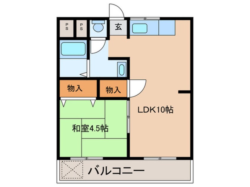 間取図 グランブルー宇治