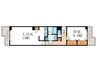 パレロワイヤル聖護院 1LDKの間取り