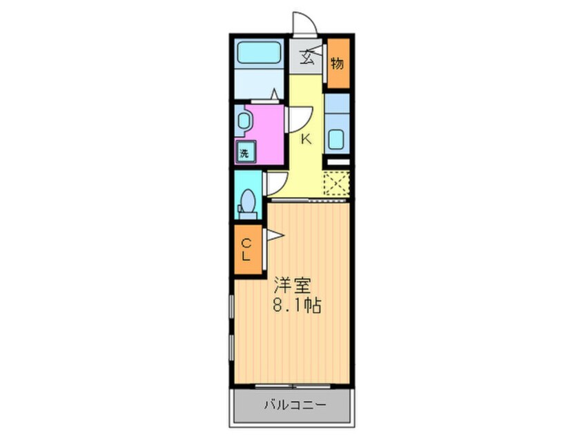 間取図 CASA桂徳