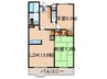 芦屋親王塚ヴォーン（302） 2LDKの間取り